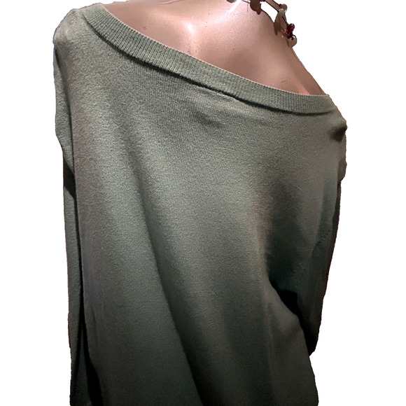 NWT Worthington Meadow Green Long Sleeve Thin Knit Sweater in Size 2X 22 24 - Picture 7 of 11